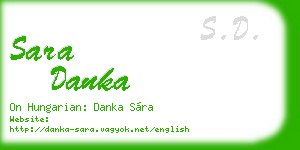 sara danka business card